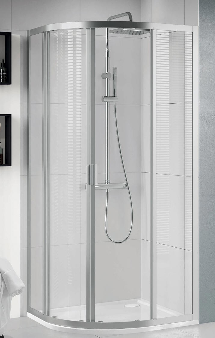 Novellini LUNES 2.0 R Quadrant Shower Enclosure With Double Sliding ...